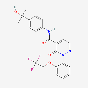 molecular formula C22H20F3N3O4 B10827906 Glucosylceramide synthase-IN-2 
