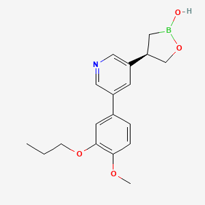molecular formula C18H22BNO4 B10827956 PF-07038124 CAS No. 2415085-44-6