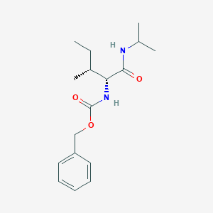 Carbamic acid, N-[(1S,2S)-2-methyl-1-[[(1-methylethyl)amino]carbonyl]butyl]-, phenylmethyl ester