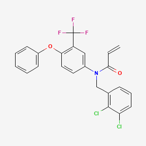 molecular formula C23H16Cl2F3NO2 B10828177 BPK-21 