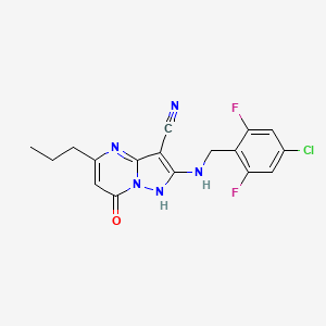 molecular formula C17H14ClF2N5O B10828188 Bcat-IN-2 