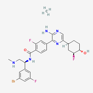 molecular formula C27H31BrF3N5O2 B10828308 Rineterkib (hydrochloride) 