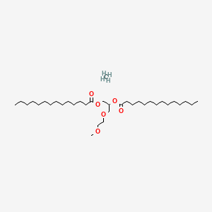 molecular formula C35H70O6 B10828448 Methane;[3-(2-methoxyethoxy)-2-tetradecanoyloxypropyl] tetradecanoate 