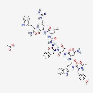 molecular formula C66H87N17O15 B10828506 TAK-683 acetate CAS No. 1470374-23-2
