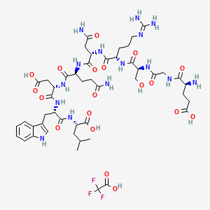 molecular formula C48H70F3N15O19 B10828564 Gp100 (25-33), mouse TFA 