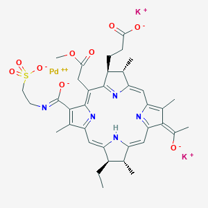 molecular formula C37H41K2N5O9PdS B10828760 Padeliporfin dipotassium CAS No. 698393-30-5