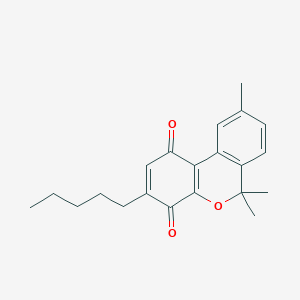 molecular formula C21H24O3 B10828849 CBNQ CAS No. 731773-46-9