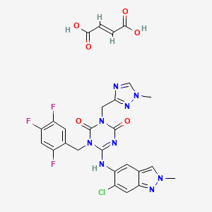 molecular formula C26H21ClF3N9O6 B10829017 Ensitrelvir Fumarate CAS No. 2757470-18-9
