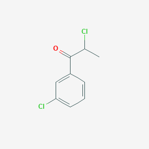 molecular formula C9H8Cl2O B108291 2-Chloro-1-(3-chlorophenyl)propan-1-one CAS No. 34841-41-3