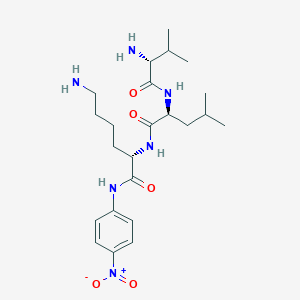 molecular formula C23H38N6O5 B10829147 D-Val-Leu-Lys-pNA CAS No. 63589-93-5