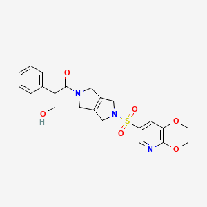 molecular formula C22H23N3O6S B10829266 (Rac)-Etavopivat 