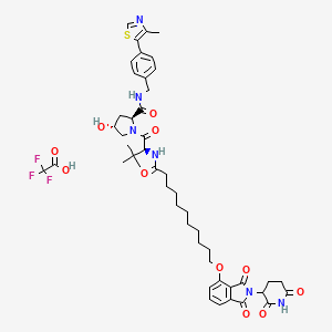 molecular formula C48H59F3N6O11S B10829386 ZXH-4-130 TFA 