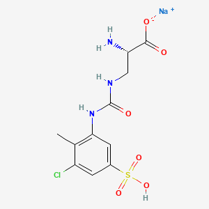 molecular formula C11H13ClN3NaO6S B10829539 Upacicalcet sodium 