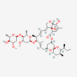molecular formula C48H74O14 B10829645 Ivermectin-d2 