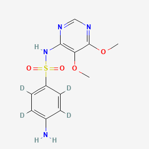 molecular formula C12H14N4O4S B10829692 Sulfadoxine-d4 