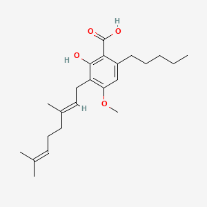 molecular formula C23H34O4 B10829736 Cannabigerolic acid monomethyl ether CAS No. 29624-08-6