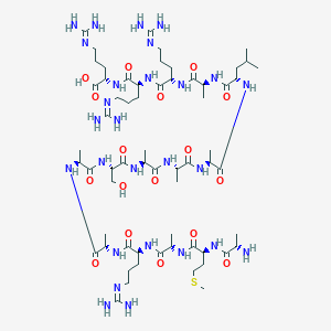 molecular formula C62H115N27O17S B10829829 AMARA Peptide (trifluoroacetate salt) 