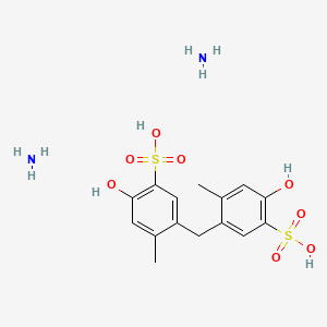 molecular formula C15H22N2O8S2 B10829876 Dicresulene diammonium 
