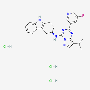 molecular formula C25H27Cl3FN7 B10830071 AHR antagonist 5 