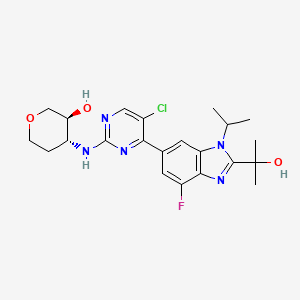molecular formula C22H27ClFN5O3 B10830080 Cdk4/6-IN-6 