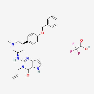 molecular formula C30H32F3N5O4 B10830093 SETDB1-TTD-IN-1 TFA 