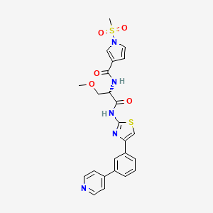 molecular formula C24H23N5O5S2 B10830120 FHT-1204 