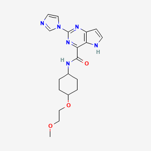 molecular formula C19H24N6O3 B10830149 RBN013209 
