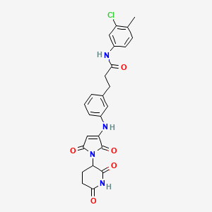 molecular formula C25H23ClN4O5 B10830185 ALV1 