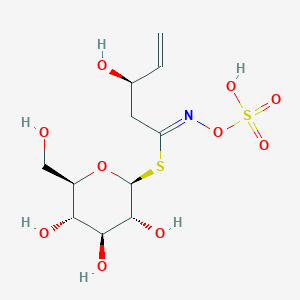 molecular formula C11H19NO10S2 B10830293 [(2S,3R,4S,5S,6R)-3,4,5-trihydroxy-6-(hydroxymethyl)oxan-2-yl] (1Z,3R)-3-hydroxy-N-sulfooxypent-4-enimidothioate 