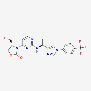 molecular formula C20H18F4N6O2 B10830301 IDH1 Inhibitor 1 