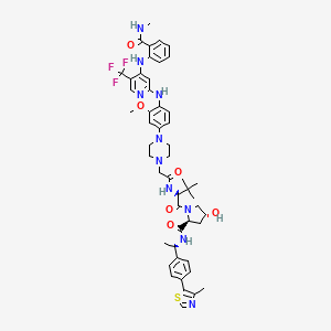molecular formula C50H59F3N10O6S B10830308 GSK215 