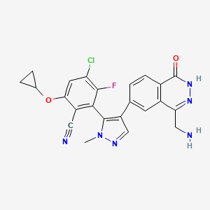 molecular formula C23H18ClFN6O2 B10830322 (S)-Navlimetostat CAS No. 2630904-44-6