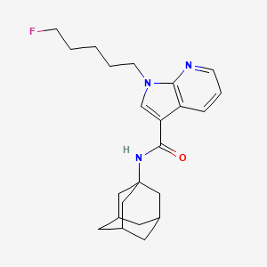 molecular formula C23H30FN3O B10830464 N-(1-adamantyl)-1-(5-fluoropentyl)pyrrolo[2,3-b]pyridine-3-carboxamide CAS No. 2682867-58-7