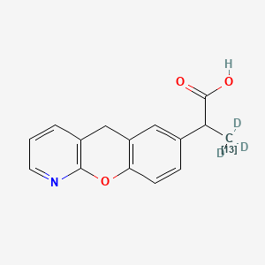 molecular formula C15H13NO3 B10830561 Pranoprofen-13C-d3 