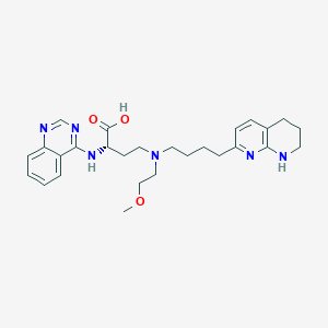 molecular formula C27H36N6O3 B10830806 Bexotegras CAS No. 2376257-44-0