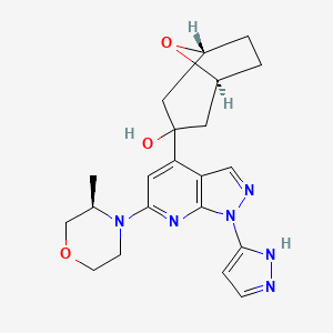 molecular formula C21H26N6O3 B10830843 Camonsertib CAS No. 2417489-10-0