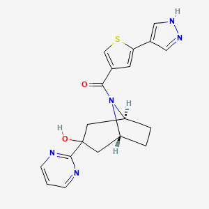 molecular formula C19H19N5O2S B10830890 UE2343 CAS No. 1346013-80-6