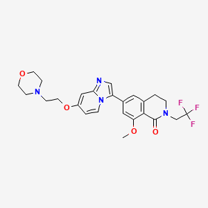 molecular formula C25H27F3N4O4 B10830895 GLPG3970 CAS No. 2403733-82-2