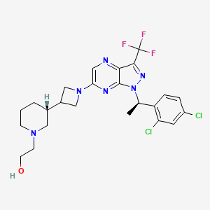 molecular formula C24H27Cl2F3N6O B10830906 Flx475 CAS No. 2174938-78-2