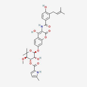 molecular formula C35H38N2O11 B10830953 Novclobiocin 101 