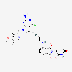 molecular formula C32H29ClN8O5 B10831099 PROTAC HSP90 degrader BP3 
