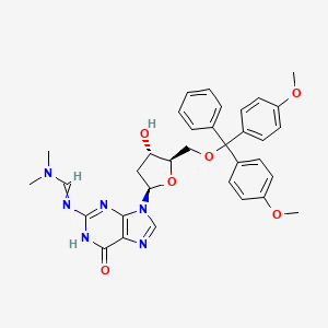 molecular formula C34H36N6O6 B10831224 5'-O-DMT-N2-DMF-dG 