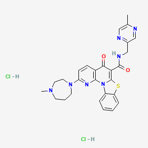 molecular formula C27H29Cl2N7O2S B10831243 CX-5461 dihydrochloride 