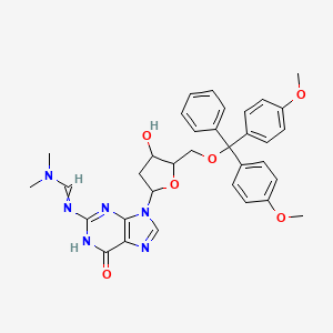 molecular formula C34H36N6O6 B10831282 5'-O-DMT-N2-DMF-dG 