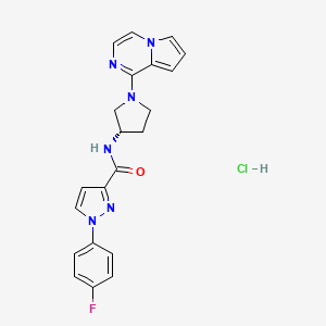 molecular formula C21H20ClFN6O B10831340 CXCR7 antagonist-1 hydrochloride 
