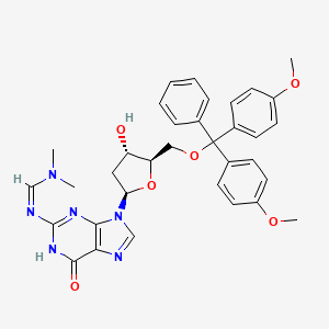 molecular formula C34H36N6O6 B10831343 5'-O-DMT-N2-DMF-dG 