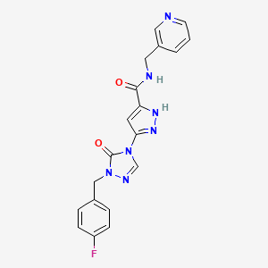 molecular formula C19H16FN7O2 B10831348 SCD1 inhibitor-3 