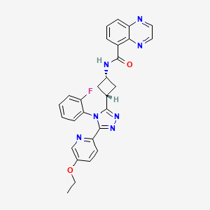 molecular formula C28H24FN7O2 B10831408 OM-153 