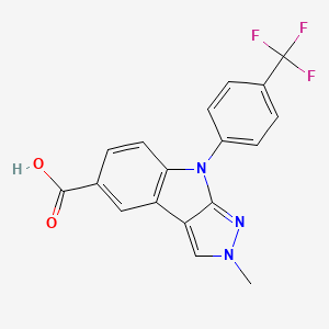 molecular formula C18H12F3N3O2 B10831562 MSC-4106 