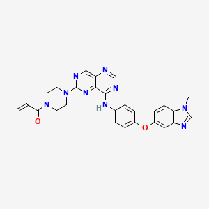 molecular formula C28H27N9O2 B10831610 BI-4142 